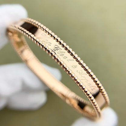 [Luna Brilliance]CLOVER PERLEE BRACELET SIGNATURE ENGRAVING SERIES