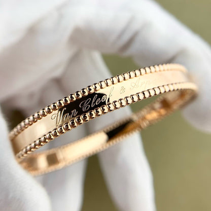 [Luna Brilliance]CLOVER PERLEE BRACELET SIGNATURE ENGRAVING SERIES