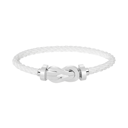 [Luna Brilliance]CHANCE LARGE 8 FIGURE BUCKLE NO DIAMOND BRACELET SILVER