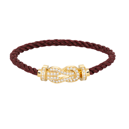 [Luna Brilliance]CHANCE LARGE 8 FIGURE BUCKLE FULLDIAMOND BRACELET GOLD