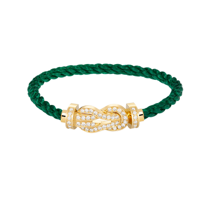 [Luna Brilliance]CHANCE LARGE 8 FIGURE BUCKLE FULLDIAMOND BRACELET GOLD