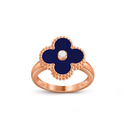 [LUXE]CLOVER DIAMOND RING ROSE GOLD COLLECTION