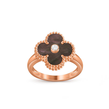 [LUXE]CLOVER DIAMOND RING ROSE GOLD COLLECTION