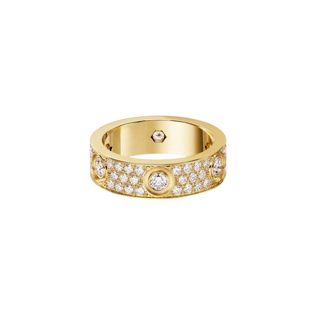 [Luna Brilliance]LOVE 5.5MM FULL-PAVE 6-DIAMOND RING