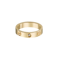 [Luna Brilliance]LOVE 4MM 1 DIAMOND RING