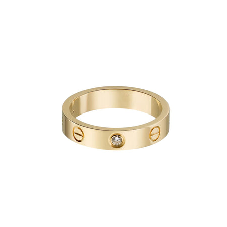 [Luna Brilliance]LOVE 4MM 1 DIAMOND RING