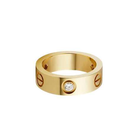 [Luna Brilliance]LOVE 5.5MM 3 DIAMOND RING