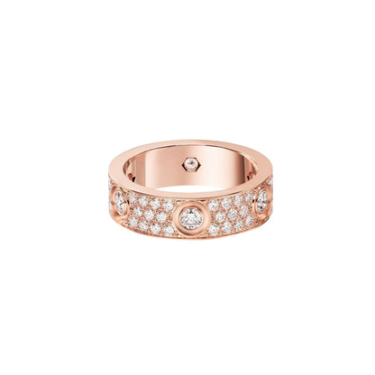 [Luna Brilliance]LOVE 5.5MM FULL-PAVE 6-DIAMOND RING