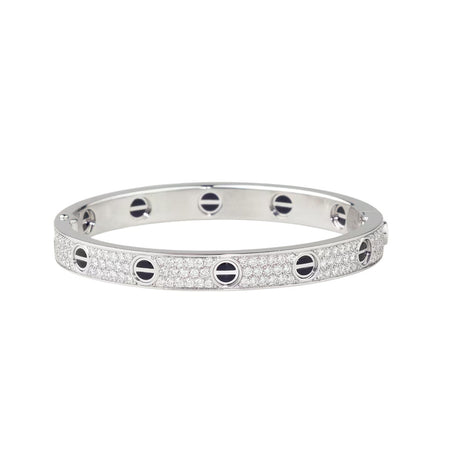 [Luna Brilliance]LOVE BRACELET 6.1MM DIAMOND-PAVED CERAMIC