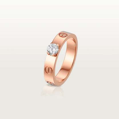 [Luna Brilliance]LOVE RING 3.6MM 1 BIG DIAMOND
