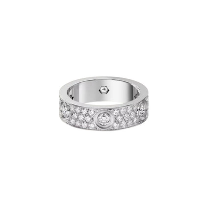 [Luna Brilliance]LOVE 5.5MM FULL-PAVE 6-DIAMOND RING
