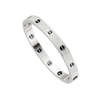 [Luna Brilliance]LOVE BRACELET 6.1MM DIAMOND-PAVED CERAMIC