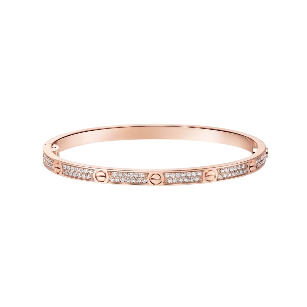 [LORA] LOVE BRACELET 3.65MM DIAMOND-PAVED