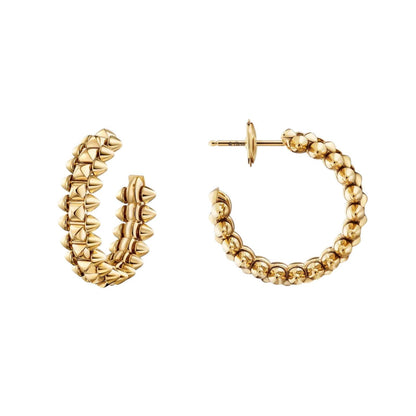 [Luna Brilliance]CLASH SMALL HOOP EARRINGS