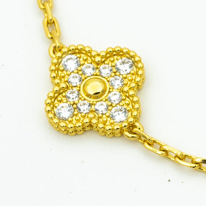 [Luna Brilliance]CLOVER 5 MOTIF LASER BRACELET COLLECTION