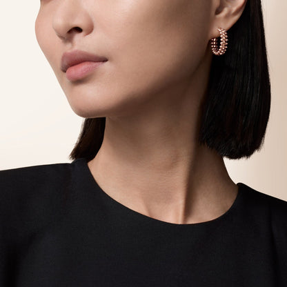 [Luna Brilliance]CLASH SMALL HOOP EARRINGS