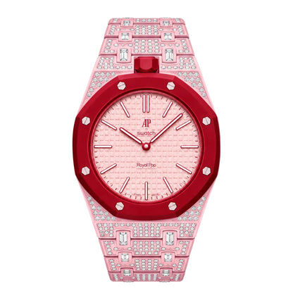 Royal Oak Pop Exclusive Bioceramic Case & Bioceramic Strap Full Diamond
