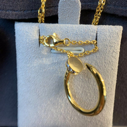 [Luna Brilliance]JUSTE NECKLACE GOLD DIAMONDS