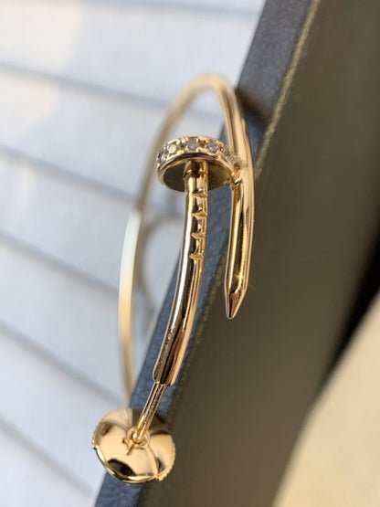 [Luna Brilliance]JUSTE EARRINGS GOLD DIAMONDS 1.8MM