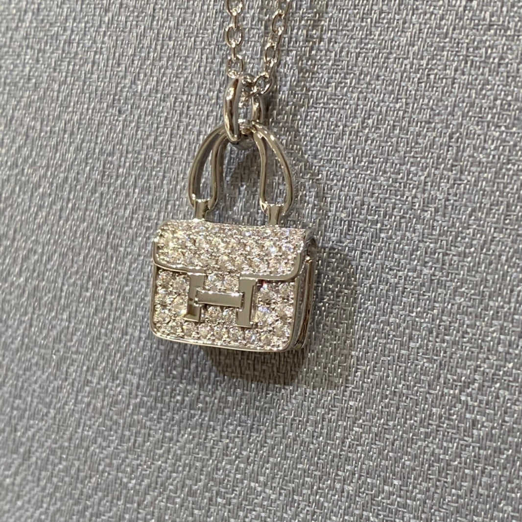 [Luna Brilliance]CONSTANCE PEDANT DIAMOND NECKLACE