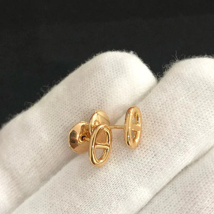 [Luna Brilliance]CHAINE SMALL EARRINGS GOLD AND SILVER