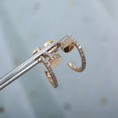 [Luna Brilliance]JUSTE FULL DIAMOND SMALL EARRINGS