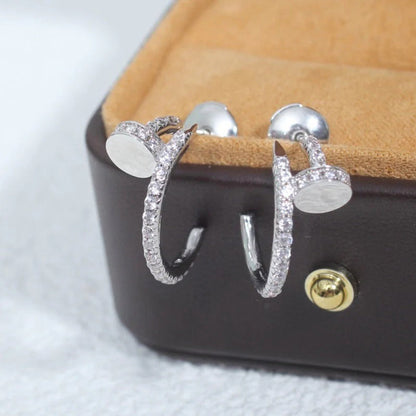 [Luna Brilliance]JUSTE FULL DIAMOND SMALL EARRINGS