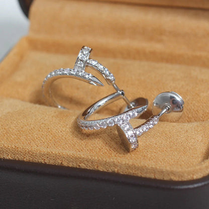 [Luna Brilliance]JUSTE FULL DIAMOND SMALL EARRINGS