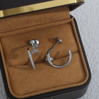 [Luna Brilliance]JUSTE FULL DIAMOND SMALL EARRINGS