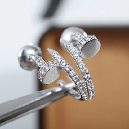 [Luna Brilliance]JUSTE FULL DIAMOND SMALL EARRINGS