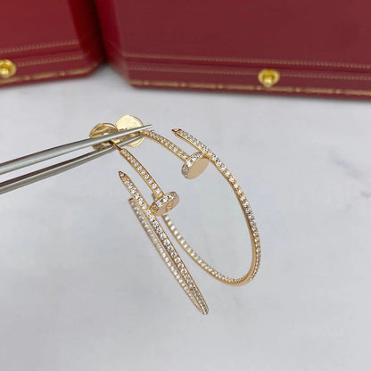 [Luna Brilliance]JUSTE FULL DIAMOND LARGE EARRINGS