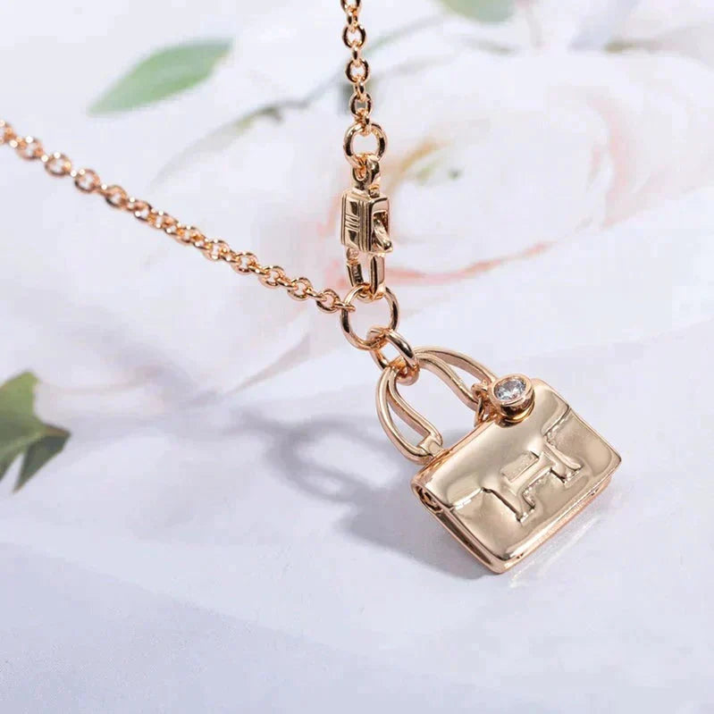 [LORA]AMULETTE PEDANT ROSE GOLD NECKLACE