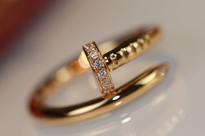 [Luna Brilliance]JUSTE RING 2.65MM GOLD DIAMOND