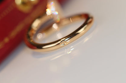 [Luna Brilliance]JUSTE RING 2.65MM GOLD DIAMOND