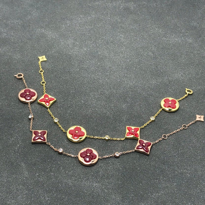 [Luna Brilliance]STAR AND SUN CARNELIAN 4 MOTIFS 3 DIAMONDS