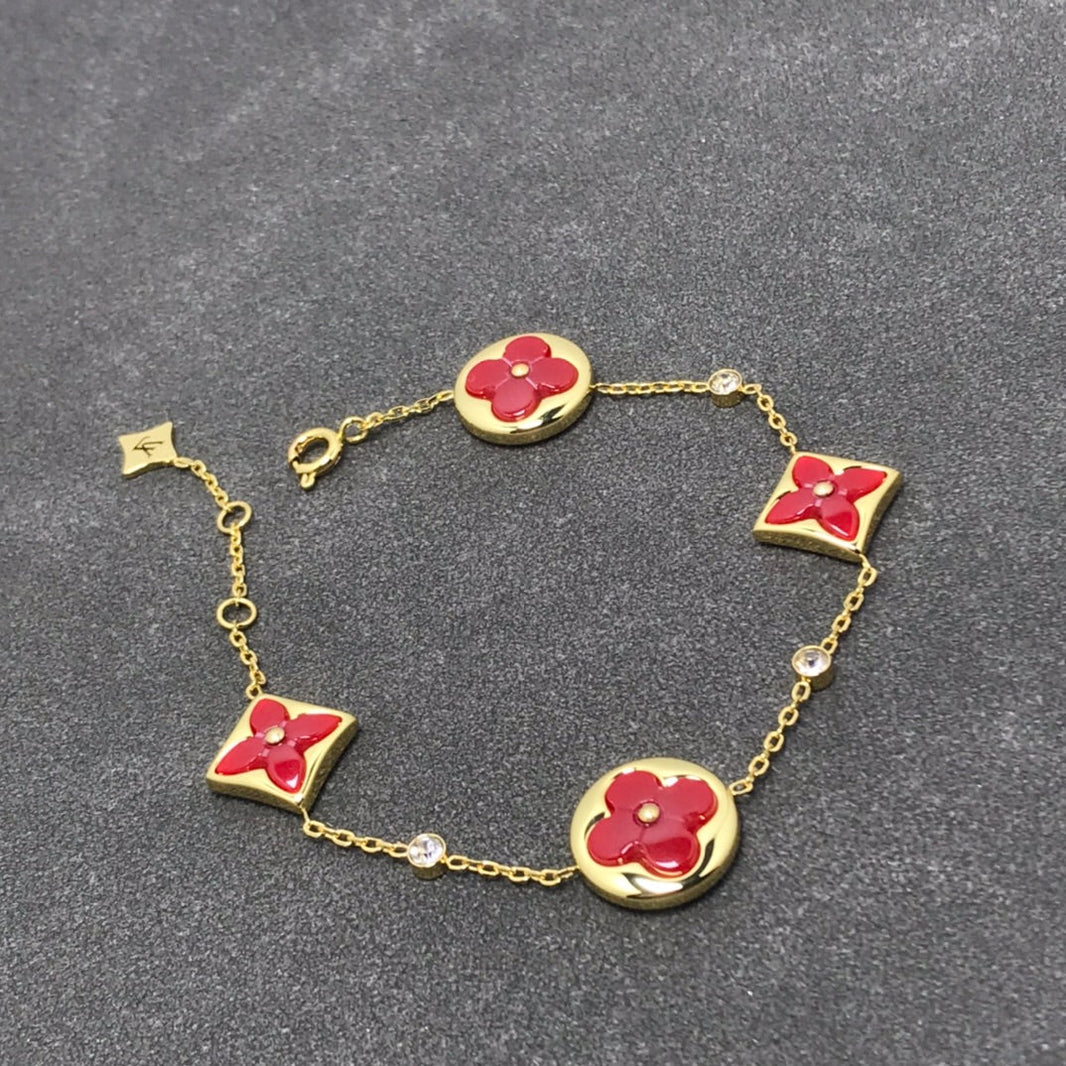 [Luna Brilliance]STAR AND SUN CARNELIAN 4 MOTIFS 3 DIAMONDS