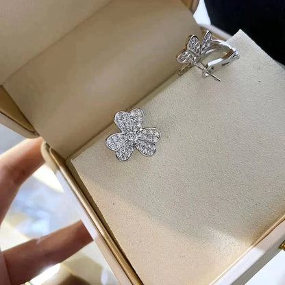 [Luna Brilliance]CLOVER COMOS DIAMOND EARRINGS SILVER