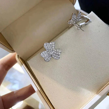 [Luna Brilliance]CLOVER COMOS DIAMOND EARRINGS SILVER