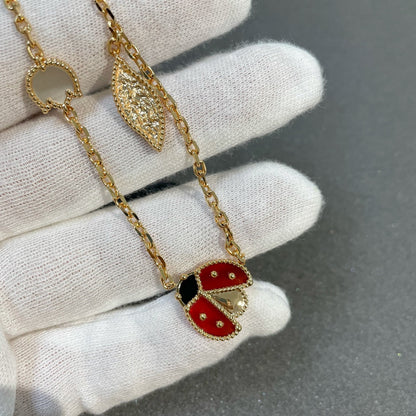 [Luna Brilliance]LUCKY SPRING 15 MOTIFS GOLD NECKLACE