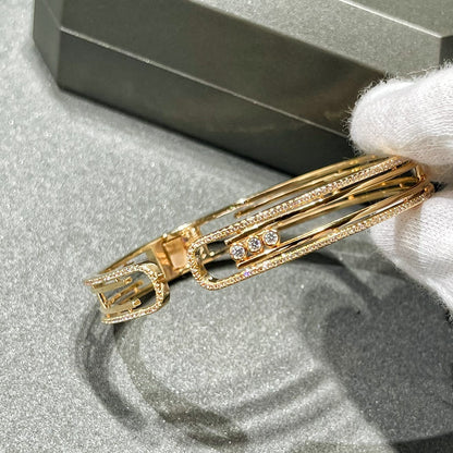 [Luna Brilliance]MOVE 10TH PAVED DIAMOND BRACELET
