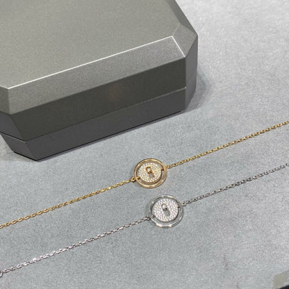 [Luna Brilliance]LUCKY MOVE DIAMOND PAVED BRACELET