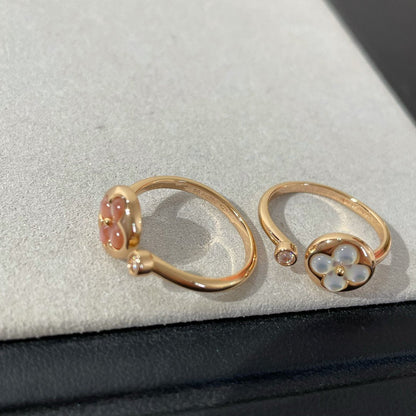 [Luna Brilliance]SUN 1 DIAMOND PINK MOP RING