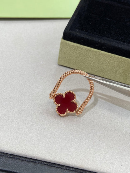 [Luna Brilliance]CLOVER RIVERSIBLE RING ROSE GOLD COLLECTION