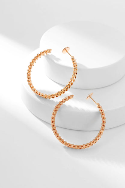[Luna Brilliance]CLASH HOOP EARRINGS