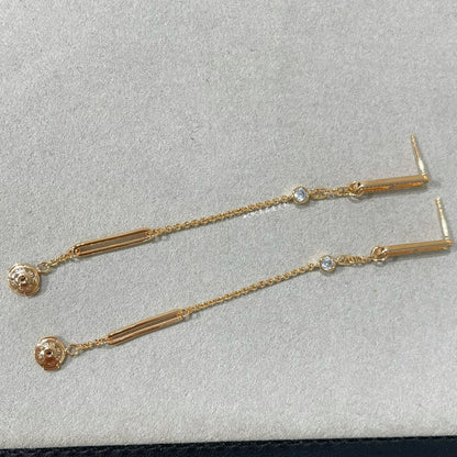 [Luna Brilliance]CHAINE CHAOS DIAMOND DROP EARRINGS