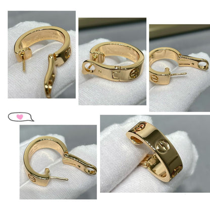 [Luna Brilliance]LOVE 5.5MM EARRINGS