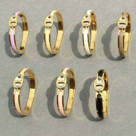 [Luna Brilliance]CLIC CHAINE GOLD BRACELET