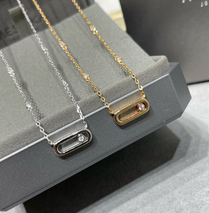[Luna Brilliance]MOVE UNO DIAMOND NECKLACE