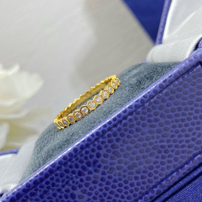 [Luna Brilliance]BEE LOVE DIAMOND PAVED SMALL RING