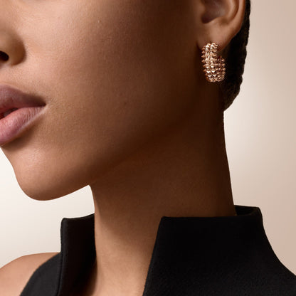 [Luna Brilliance]CLASH 9.2MM DOUBLE ROW EARRINGS